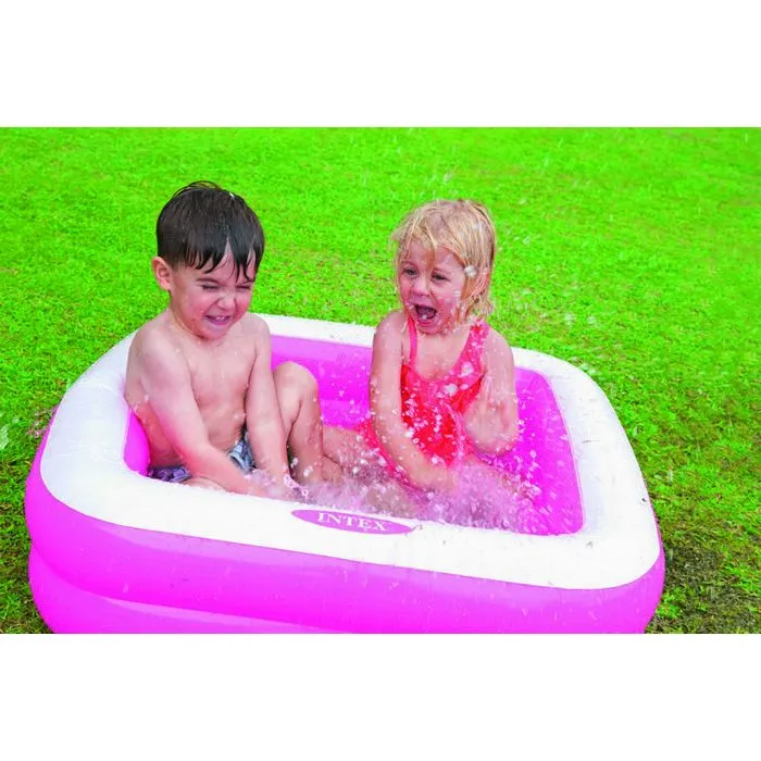 Piscine gonflable - EMINZA - Koh Tao - Rose - Enfant - Rond - 85x85x23 cm - PVC-1