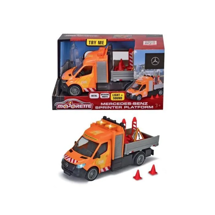 Majorette - Mercedes Sprinter Benne - Dès 3 Ans-0