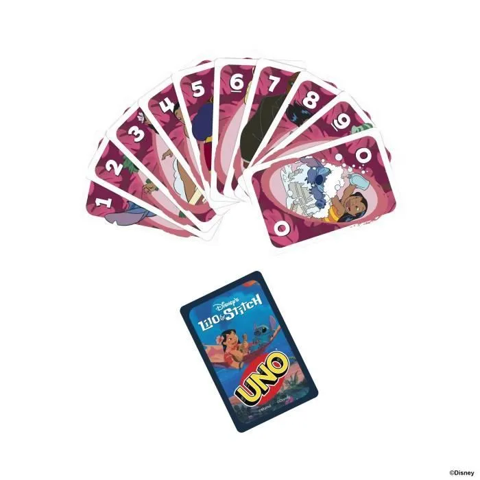 Mattel Games - Disney UNO Lilo et Stitch-Jeu de cartes pour les enfants et la famille JCC10-5