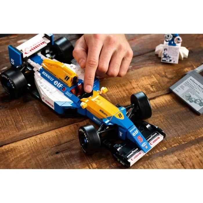 LEGO Icons 10353 Williams Racing FW14B et Nigel Mansell - Voiture de course F1 pour adulte-2