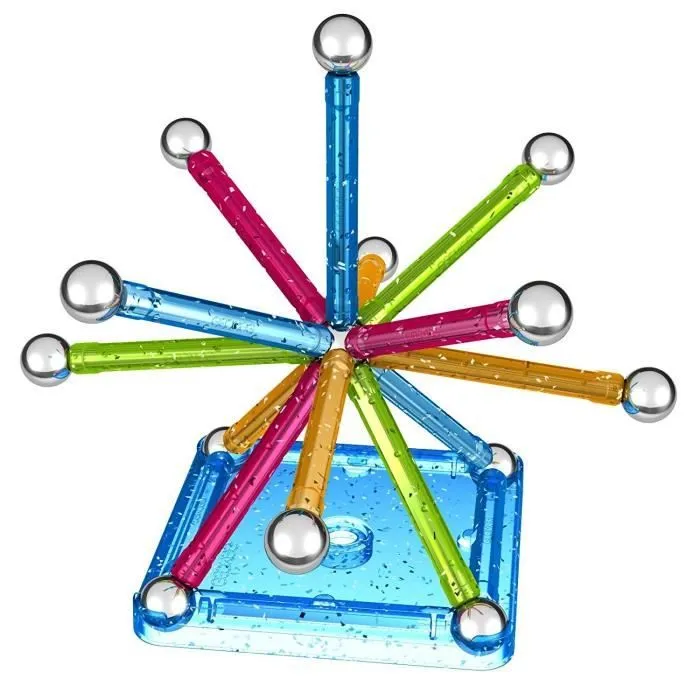 Jeu de Construction - GEOMAG - Glitter - 30 pièces - Multicolore - À partir de 3 ans-2