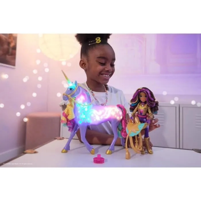 SPIN MASTER LICORNE A FONCTIONS 28 CM WILDSTAR + POUPEE 24 CM Unicorn Academy-3