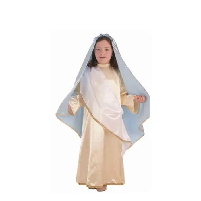 Déguisement Vierge Marie Fille - Tunique, Cape et Toge - Multicolore - 5 ans et plus-0