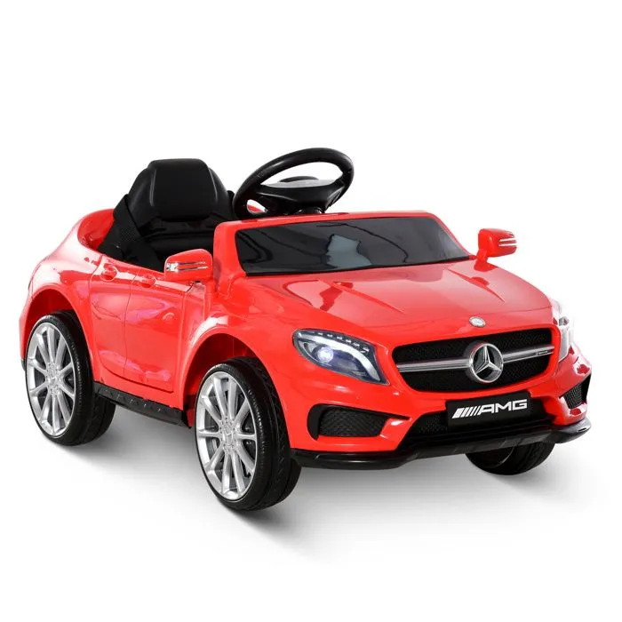 Voiture véhicule électrique enfant 6 V 3 Km/h max. télécommande effets sonores + lumineux Mercedes GLA AMG rouge-0