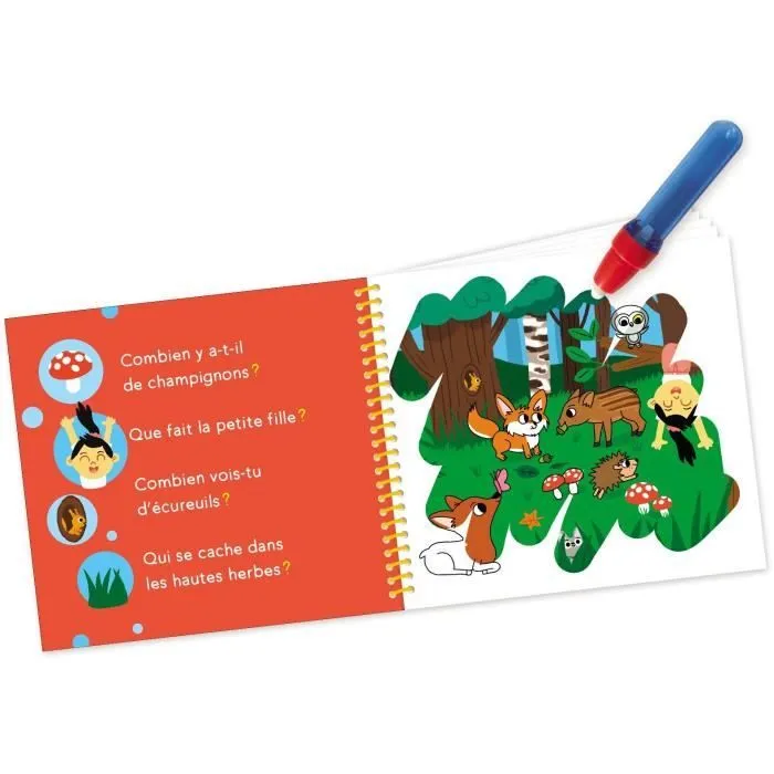 Coloréo - Bébés animaux - NATHAN - Coloriage à l'eau pour enfants de 3 ans et plus-1