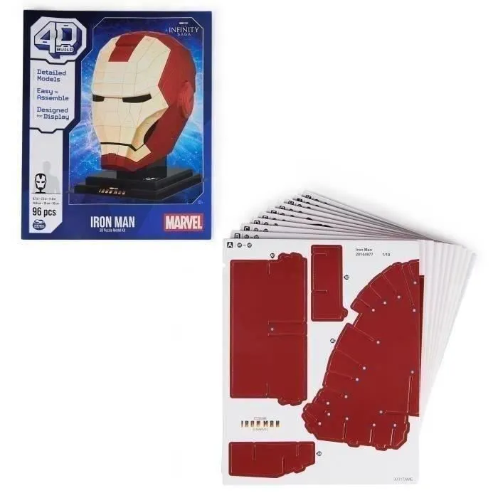 Marvel - CASQUE IRON MAN -Maquette 4D à construire-4