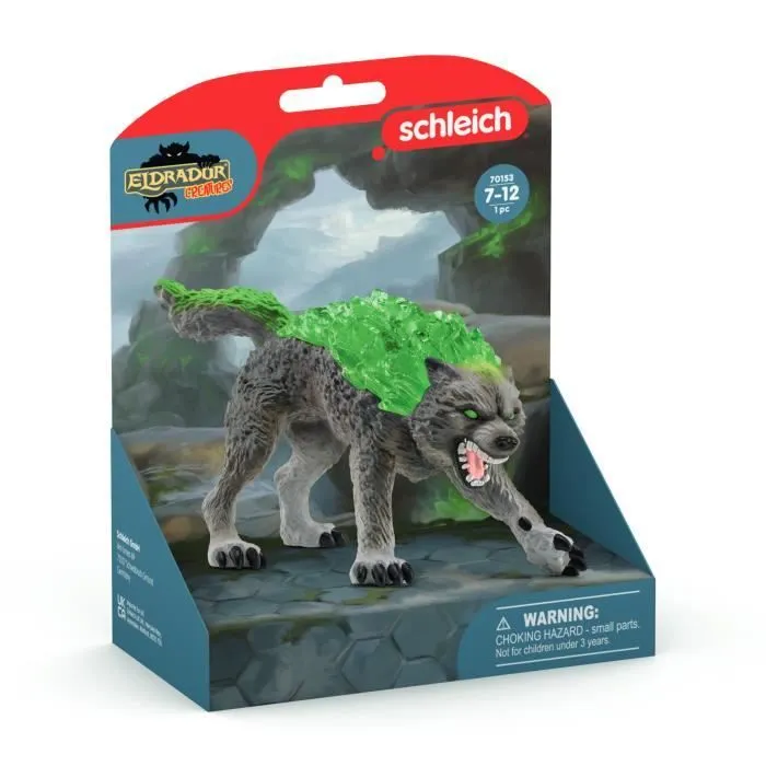 Figurine Loup de Pierre - Jouet pour Enfant de 7 ans - SCHLEICH 70153 Eldrador-1