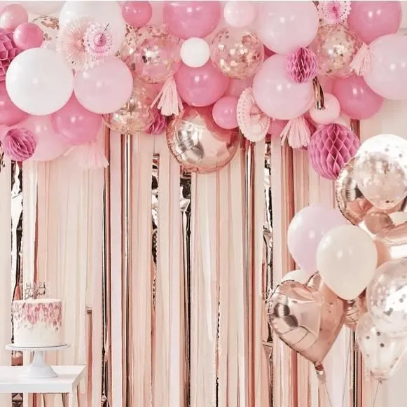 Modern Confetti - Bouquet de ballons confettis rose gold-1