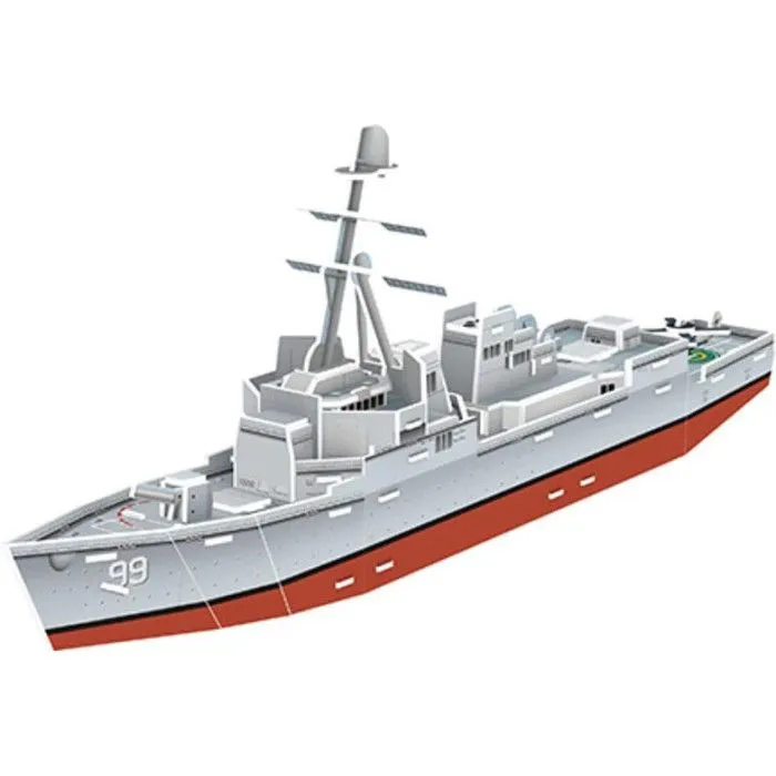 Maquette 3D Navire de Combat - Carton Mousse - Montage Sans Colle-1