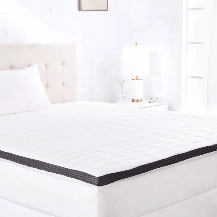 Sur-matelas - AmazonBasics - 90 x 190 cm - Mousse visco-élastique - 7 cm d'épaisseur - 1 personne-1