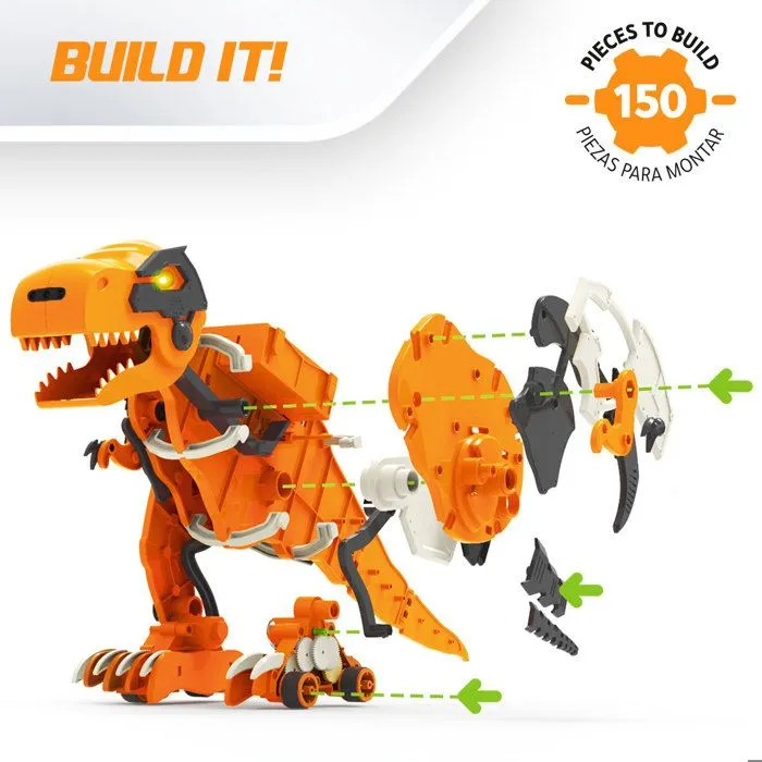 Xtrem Bots - T Rex Dinobot, Dinosaure Robot Jouet, Robot Dinosaure Programmable, Robot Enfant, Tyrannosaure Et Robot Géant-4