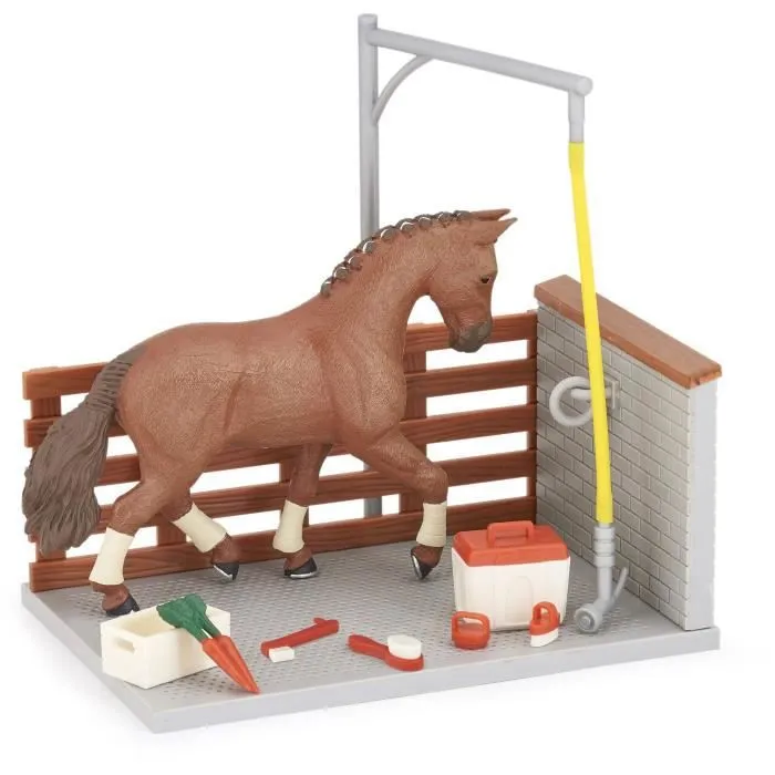 Figurines Chevaux Papo - Aire de douche et accessoires - Pour Enfants - Mixte - A partir de 3 ans-1
