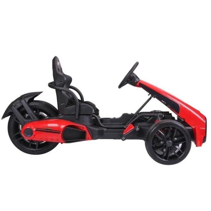 Kart électrique pour enfants - AUTREMENT - Go-Kart Rouge - 2 x 45W - Roues en caoutchouc EVA-3
