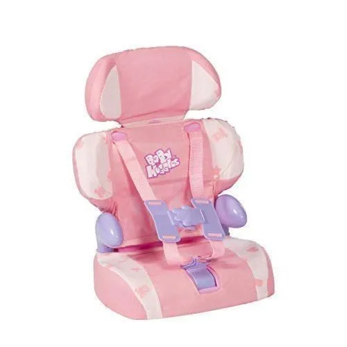 Siège Auto de Poupée - Casdon - 710 - Rose - Harnais de sécurité - Pour enfants de 3 à 10 ans-0