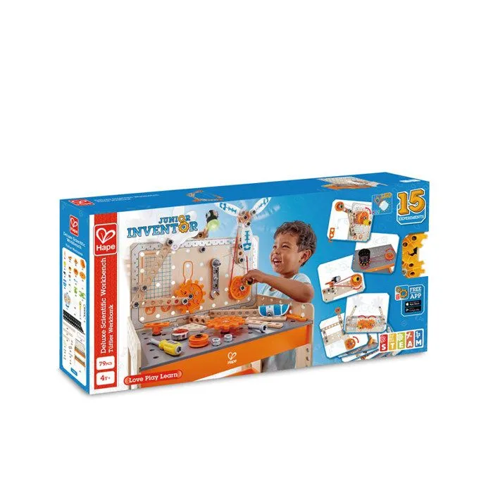 Etabli scientifique en bois - HAPE - Grand modèle - Multicolore - 79 pièces-4