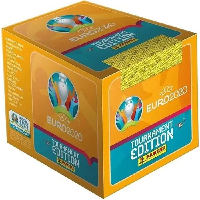 UEFA EURO 2020 Stickers 2021 Tournament Edition - Boîte de 50 pochettes - Panini - Football-0