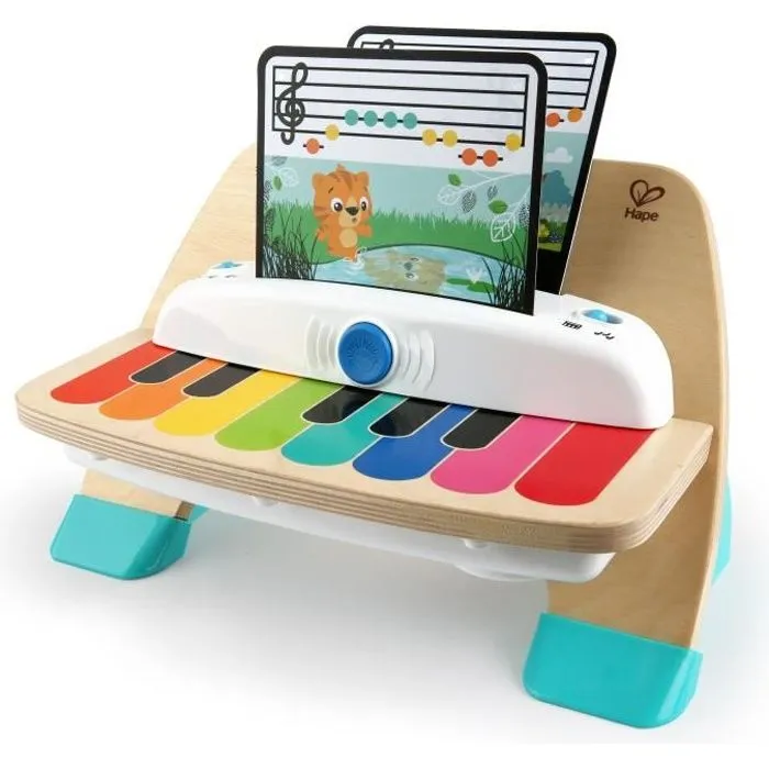 Jouet d'éveil musical en bois tactile et électronique HAPE Baby Einstein Piano magic touch-0