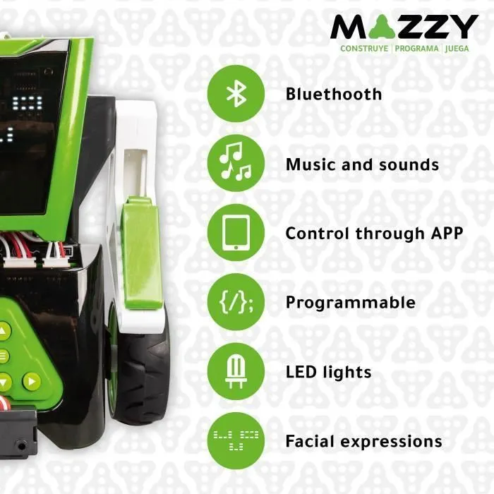 Robot programmable pour enfants - XTREM BOTS - Mazzy - Bluetooth - Labyrinthes - Codage informatique-4