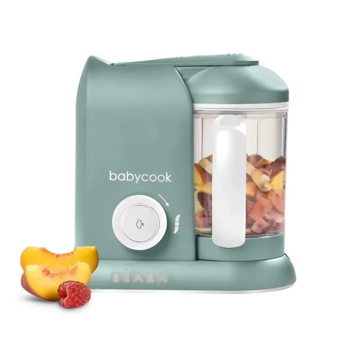 BÉABA - Babycook Solo - Robot Bébé 4 en 1 Mixeur-Cuiseur - Cuisson Vapeur - Eucalyptus-0