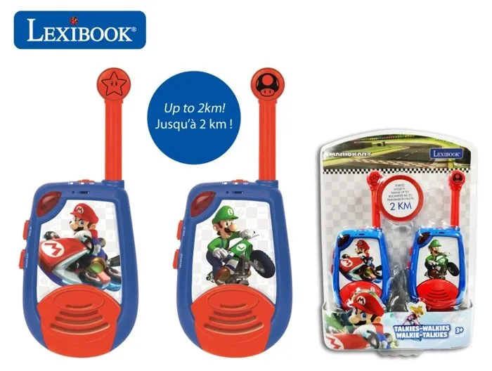 Talkie-Walkies Digitaux Mario Kart - LEXIBOOK - Portée 2km - Fonction morse lumineux-0