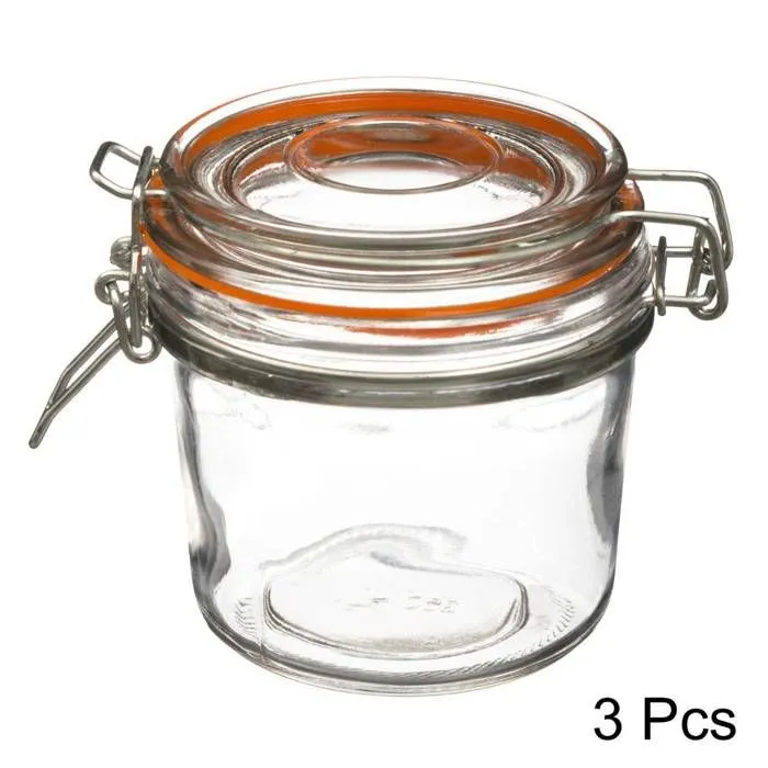 Pot à terrine en verre - 5five - Lot de 3 - 325 ml - Compatible congélateur - Lave-vaisselle-0