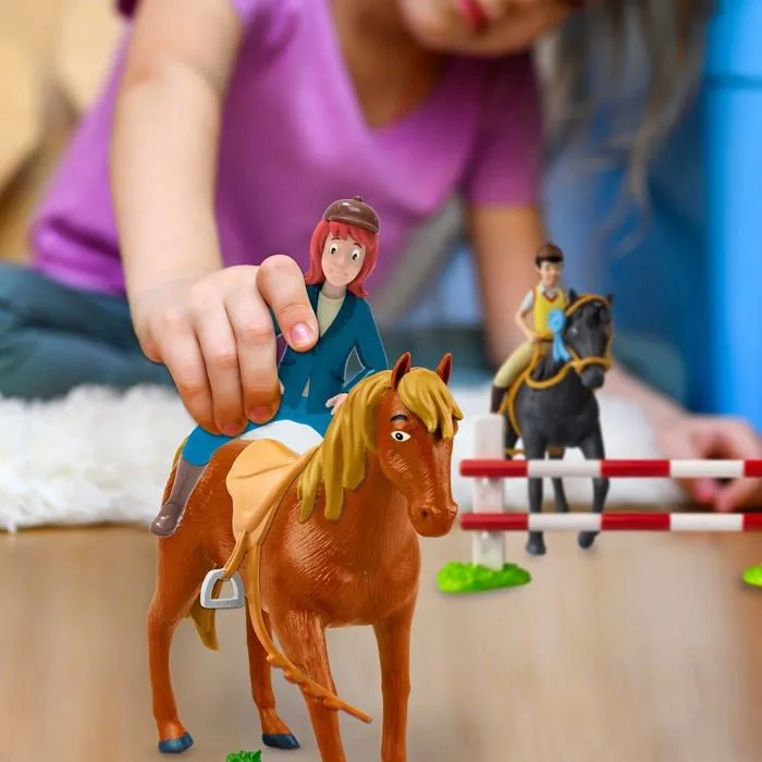 Craze - 29954 - Figurine cavalier BIBI et TINA Cheval Figurine Poney Jouet mobile avec fonction assise Jouets Chevaux - TINA-3