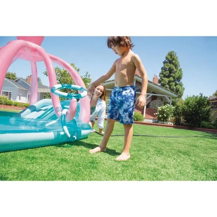 Aire de jeux gonflable - INTEX - Pieuvre - 229 Litres - 2 ans et + - 234 x 183 x 150 cm - Inclus : 2 anneaux gonflables-3