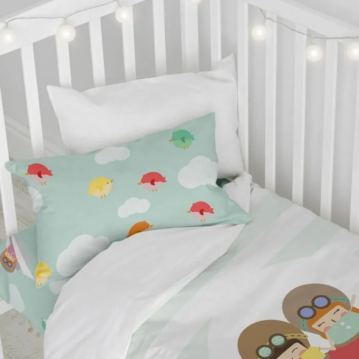 Parure housse de couette 2 pièces Learning to fly 115x145 cm (Lit Bébé)-2