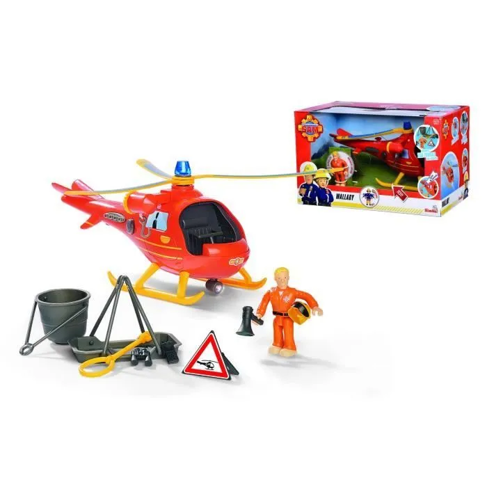 Jouet électronique - SIMBA - Hélicoptère Wallaby - Son et lumière - Accessoires inclus - 3 ans et plus-1