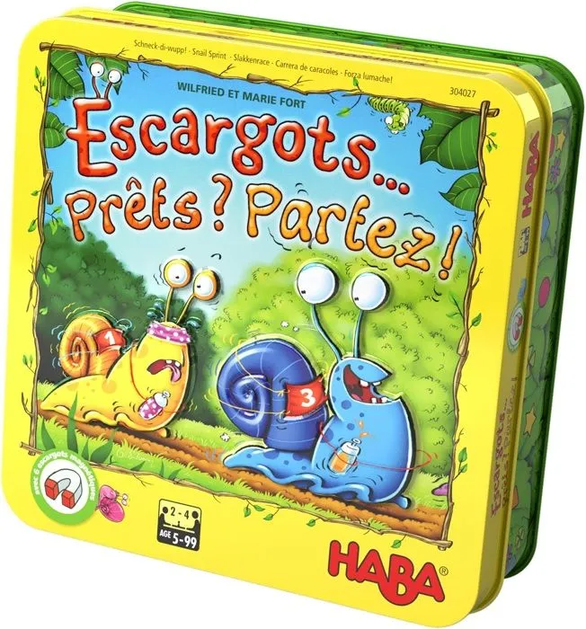 HABA - Escargots ... Prêts Partez ! - Jeu de course - 5 ans et plus, 304027-3