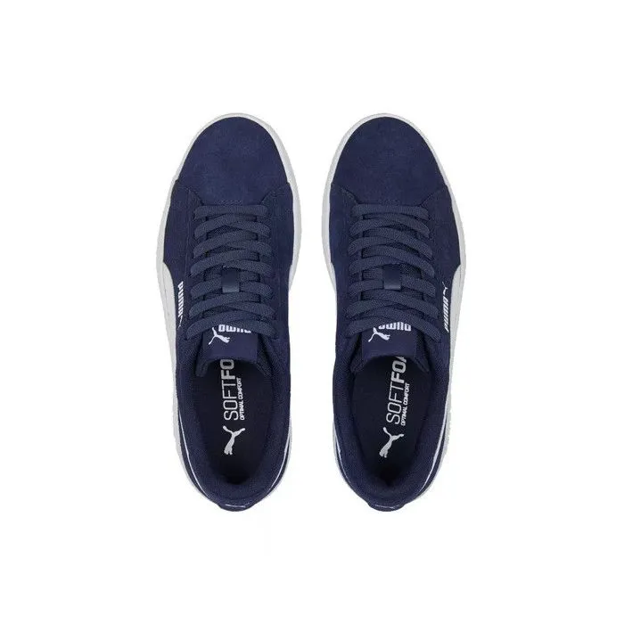Baskets - PUMA - Smash 3.0 Sd Jr - Cuir velours - Semelle caoutchouc - Mixte enfant-3