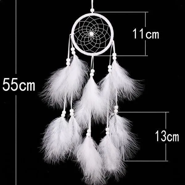 Attrape-Rêve - Non spécifié - Modèle Blanches - 55 cm - Décoration Intérieure - Capteur de Rêves-2