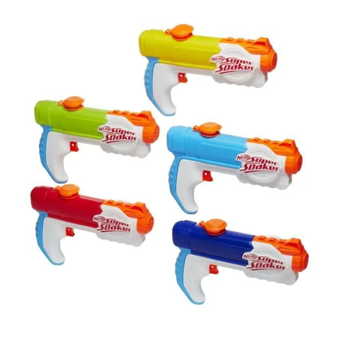 Pistolets à eau Nerf Super Soaker Multipack Piranha - Pack de 5 - Pour Enfants et Adultes - À partir de 6 ans-0