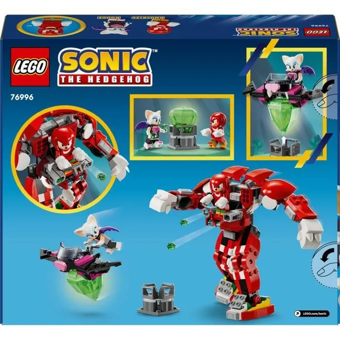 LEGO® 76996 Sonic Le Hedgehog Le Robot Gardien de Knuckles, Figurines de Jeu Vidéo Knuckles et Rouge avec le Maître Emeraude-5