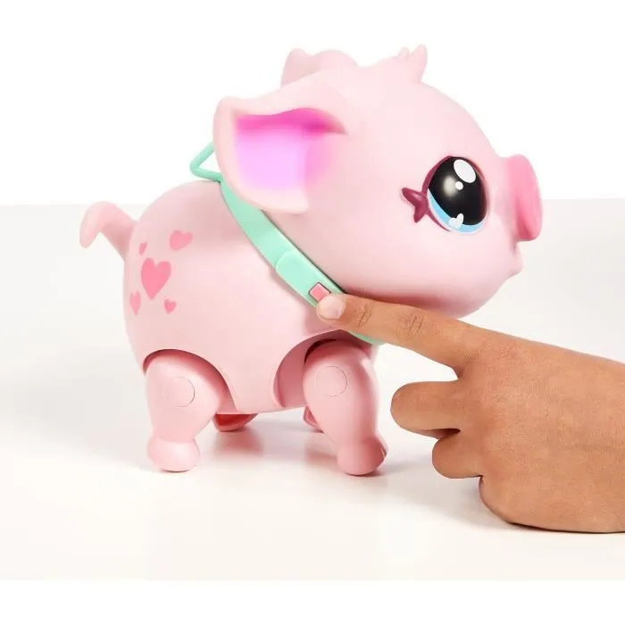 Jouet interactif - MOOSE TOYS - Little Live Pets Cochon rose - A partir de 5 ans - Piles incluses-4