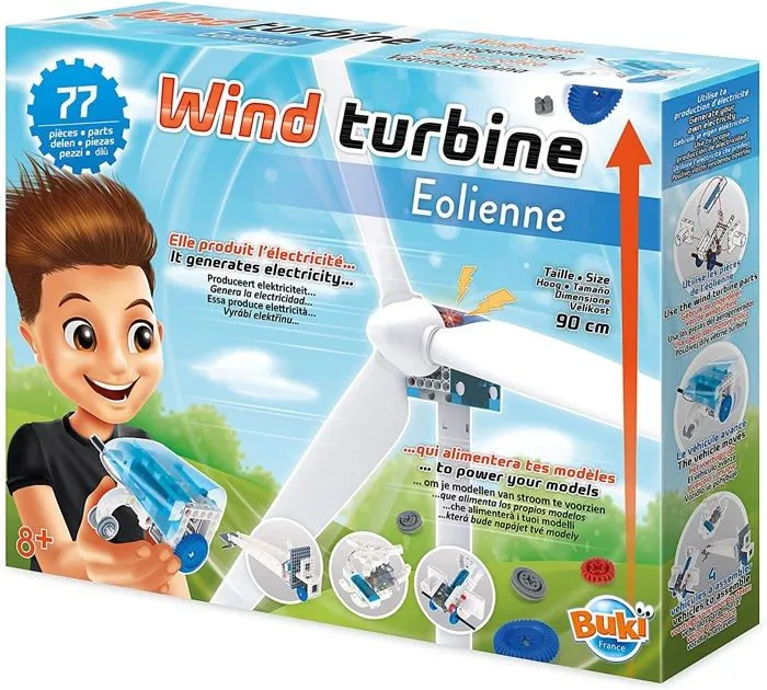 Buki France - Energie éolienne - Assemblage de construction terrestre - + 7 ans - Blanc et bleu-1