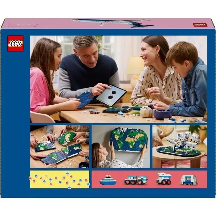 LEGO® Family 41838 Souvenirs de Voyages - Carte du Monde - Cadeau pour les Voyageurs-5