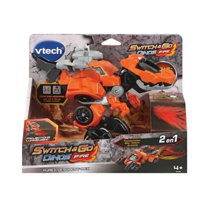 VTECH - Switch & Go Dinos Fire - Furex, Le Super T-Rex-1