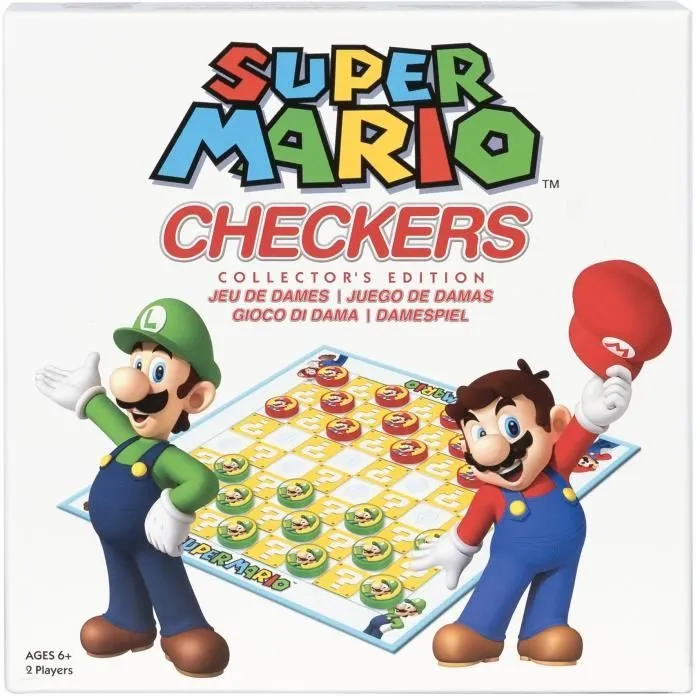 Super Mario Checkers - Jeu de société - GOLIATH - Dès 6 ans-2