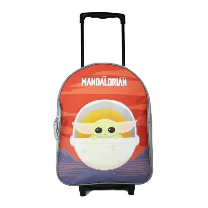 Sac à dos à roulettes - Bagtrotter - Star Wars - 31 cm - Baby Yoda - Enfant Gris-1