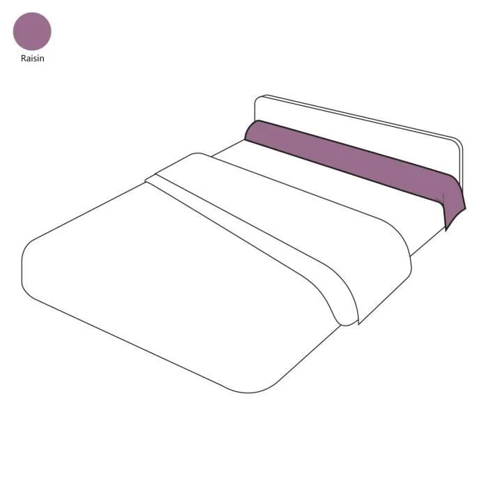 Taie de traversin - Sylvie Thiriez - Raisin - 43x230 cm - Coton - Easy care-0