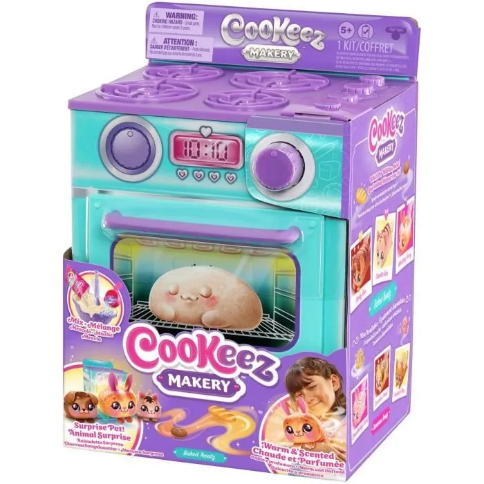 Fabrique à Pâtisserie Bleue - MOOSE TOYS - COOKEEZ MAKERY - Four interactif, peluche parfumée et accessoires-4