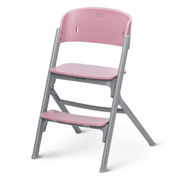 Chaise haute évolutive LIVY - KINDERKRAFT - Rose - Jusqu'à 110 kg - Multifonctionnelle-1