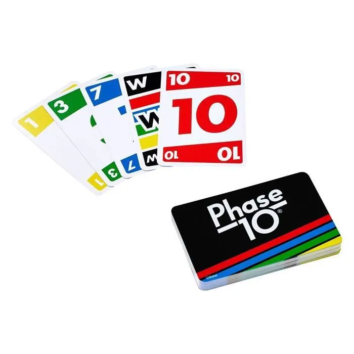 Jeu de cartes PHASE 10 - MATTEL GAMES - 2 à 6 joueurs - 7 ans et +-3
