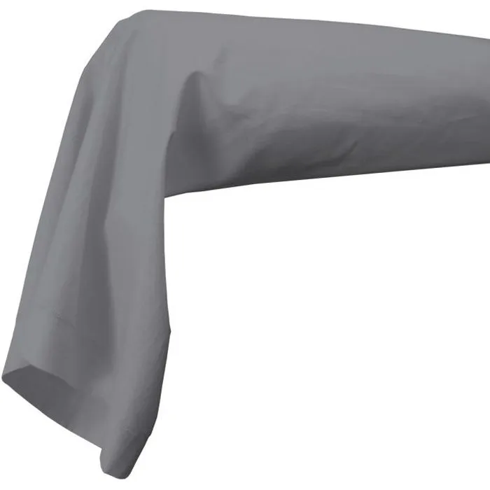 INTIMITY Taie traversin - Coton - Gris souris - 185 cm-0