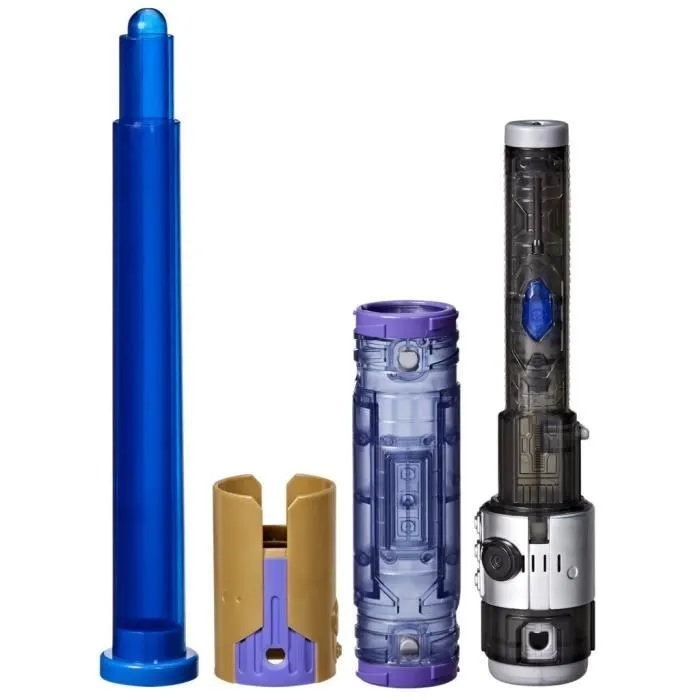 Sabre laser électronique Maître Jedi Sol, bleu personnalisable officiel sous licence Star Wars Lightsaber Forge Kyber Core, des 4 an-3