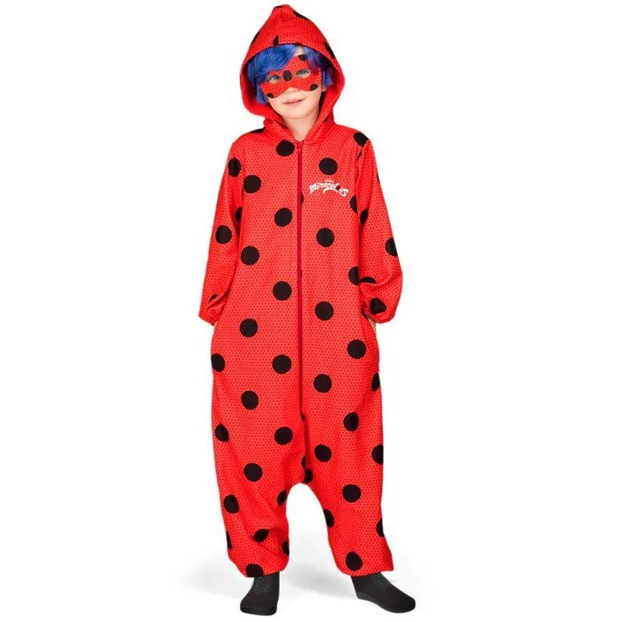 Déguisement Pyjama Ladybug Miraculous Fille - Rouge - Personnage Fiction - Polyester-0