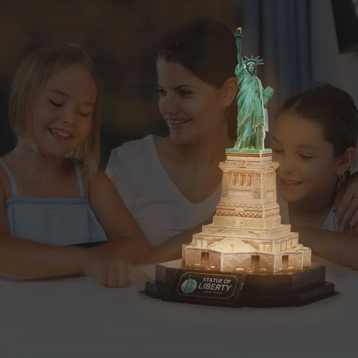 Puzzle 3D - Statue de la Liberté LED | Puzzle 3D | Cadeau pour enfants de 8 ans-4