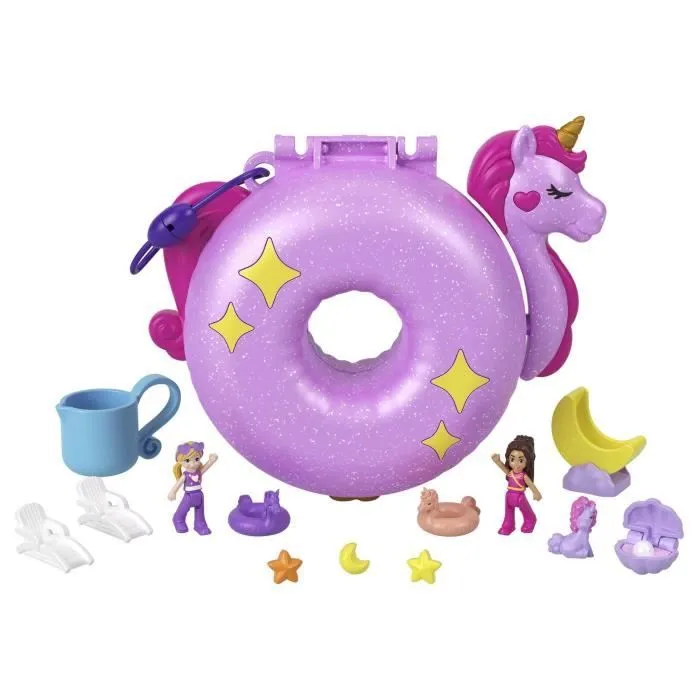 Coffret Bouée Licorne - Polly Pocket - HKV34 - Mini Poupée et Accessoires-0