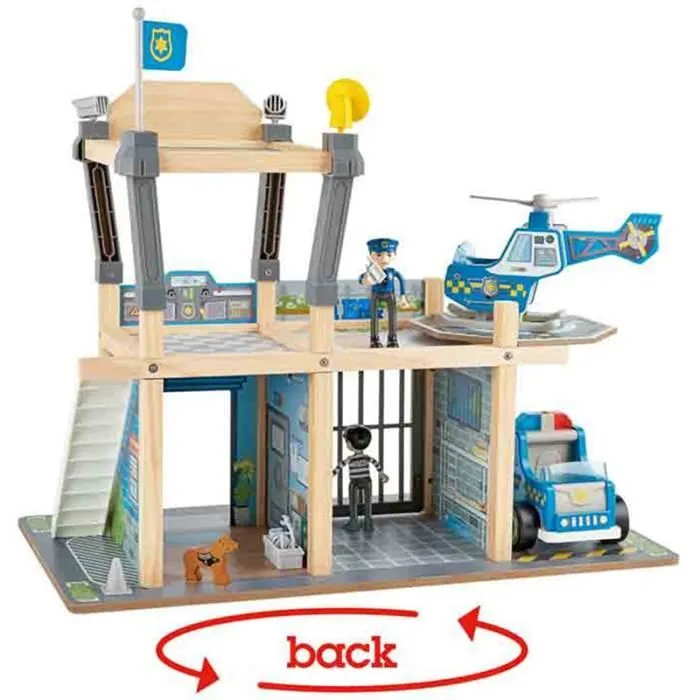 Commissariat de Police - Jouet en bois - Jouets par univers - Jeux d'imitation - Véhicules & garages-1